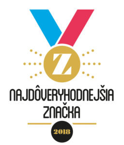 Ocenenie - Najdôveryhodnejšia značka 2018