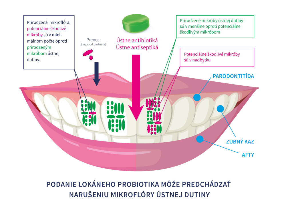 Probiotiká a ústna mikroflóra
