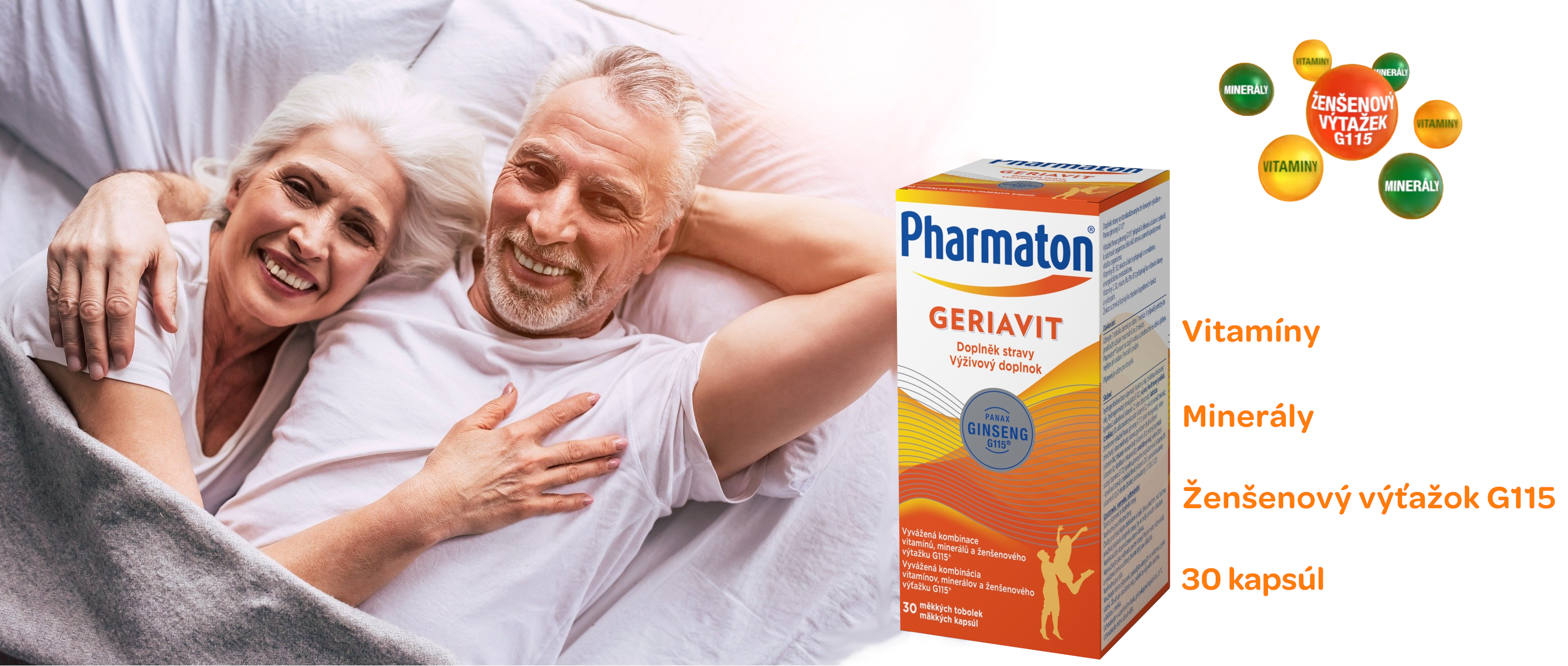 Pharmaton® Geriavit 30 mäkkých kapsúl