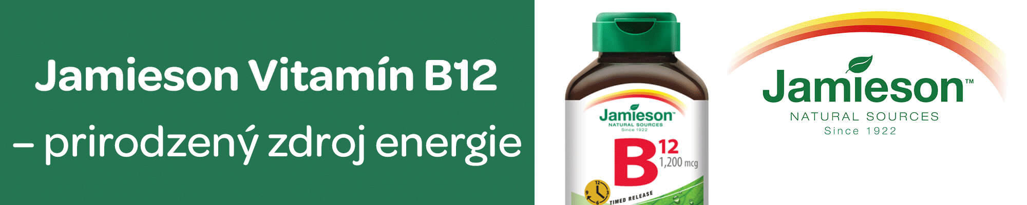 Vitamín B12, Jamieson, únava, imunita, vyčerpanie, krvotvorba, delenie buniek,prirodzený zdroj energie
