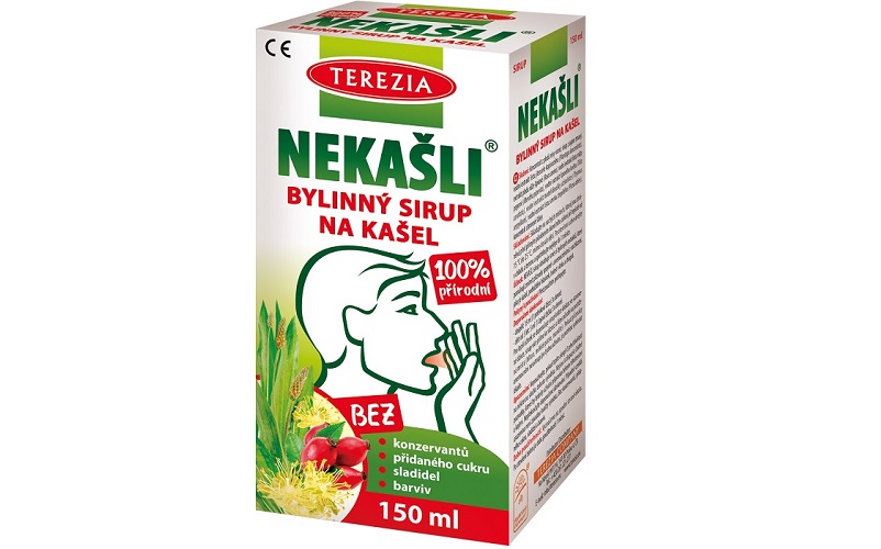 Terezia, NEKAŠLI bylinný sirup, pre podráždený krk, 6 rastlinných extraktov, kašeľ, bolesť hrdla, podráždenie hlasiviek či chrapot, Imunita