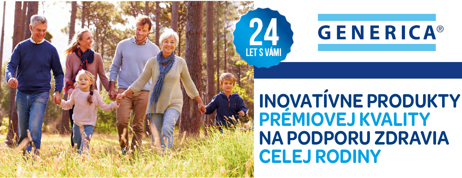 Generica, Prémiová kvalita produktov, certifikovaná výroba, Vitamíny skupiny B, Trávenie, detoxikácia, Imunita, Dôležité vitamíny a minerály, Výživové doplnky pre deti