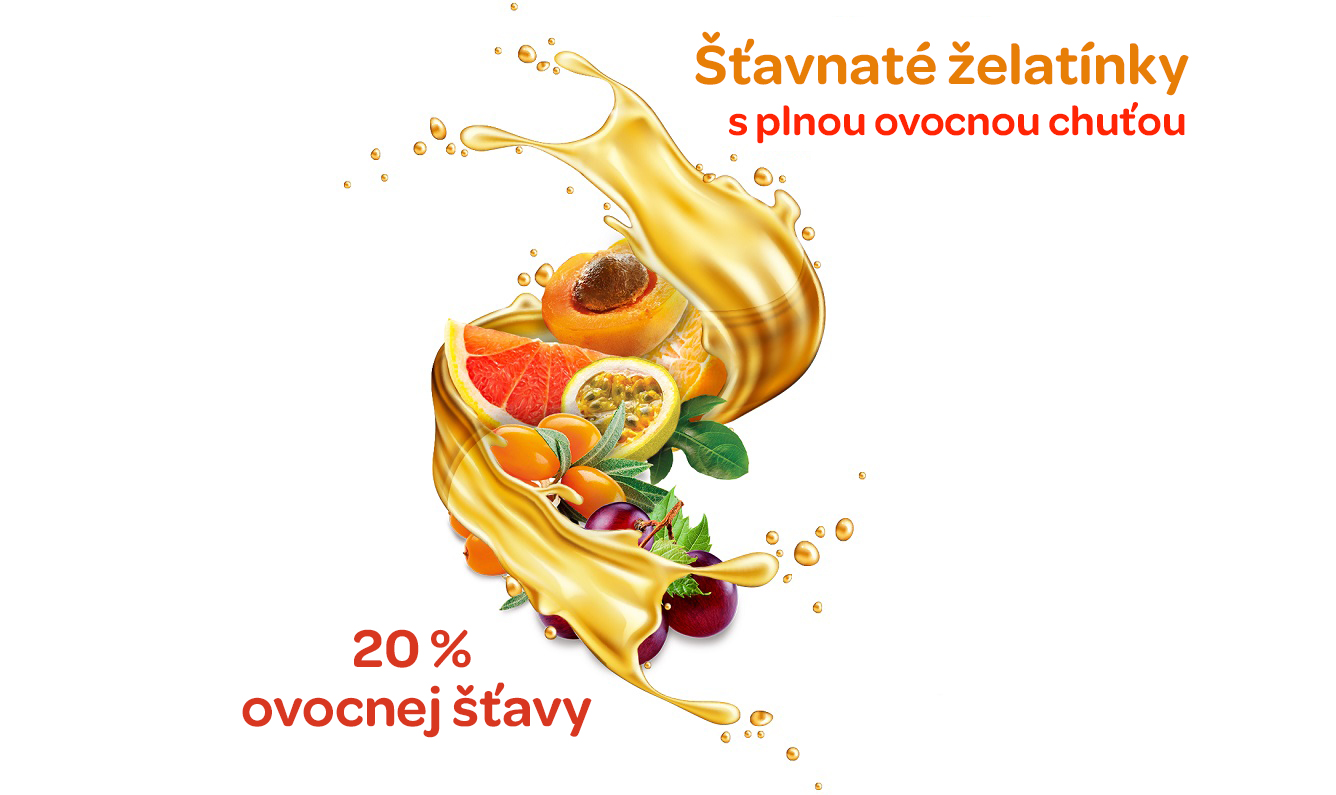 Terezia, rakytníček, multivitamínové želatínky, 9 vitaminu, morsky svet, podpora imunity, Zdravá odmena, doplnenie vitamínov, s plnou ovocnou chuťou,