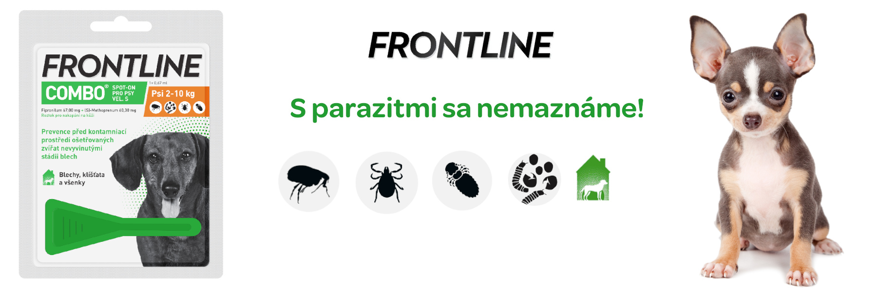 Frontline Combo Spot on Dog S 1x1 pipeta 0.67ml