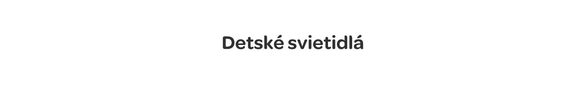 Detské svietidlá