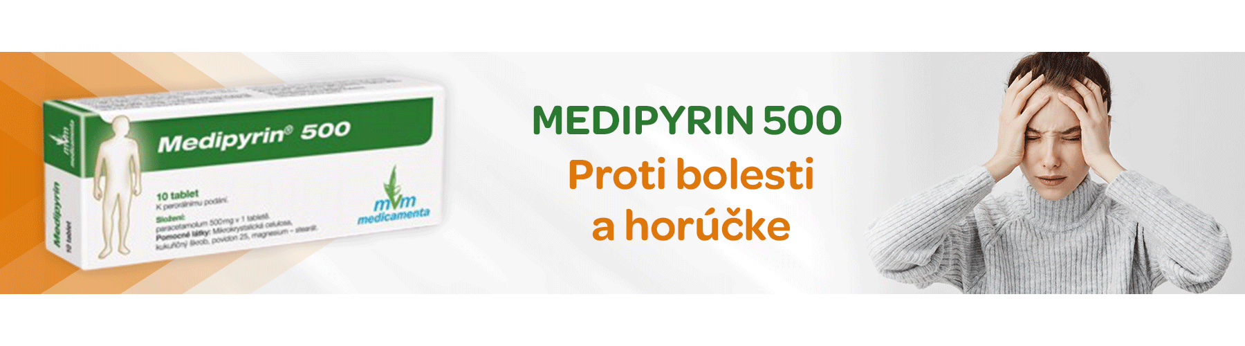 Medipyrin, horúčky, bolesti hlavy, zubov, menštruačné bolesti, paracetamol