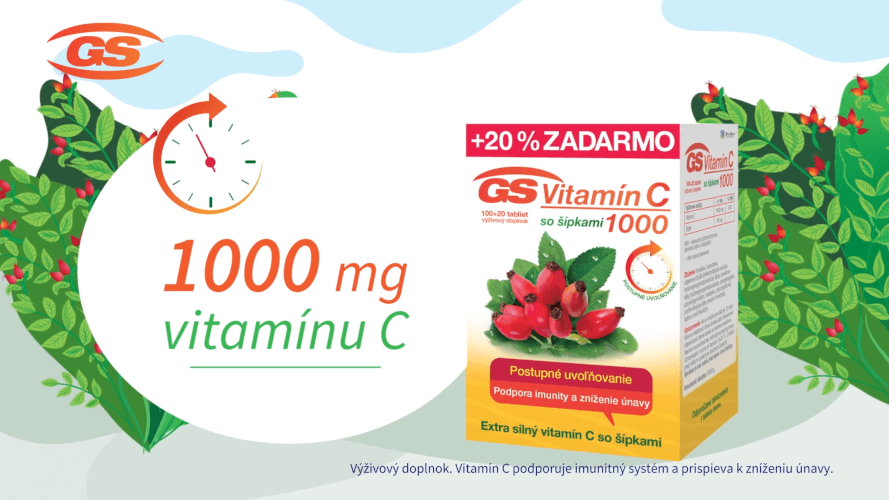 GS Vitamín C1000 + šípky