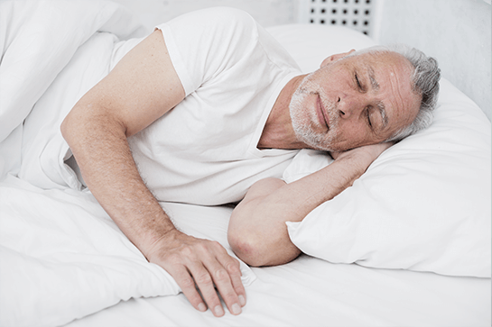 sleeping grandpa