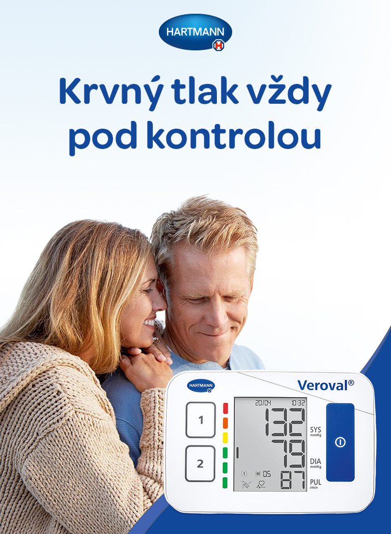Veroval compact, BPU22, domácí tlakoměr, pamět pro dvě osoby, jednoduché ovládání, technologie comfort air, přehledný displey