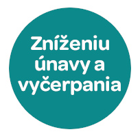 zníženiu únavy a vyčerpania
