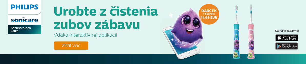 Sonická elektrická zubná kefka pre deti