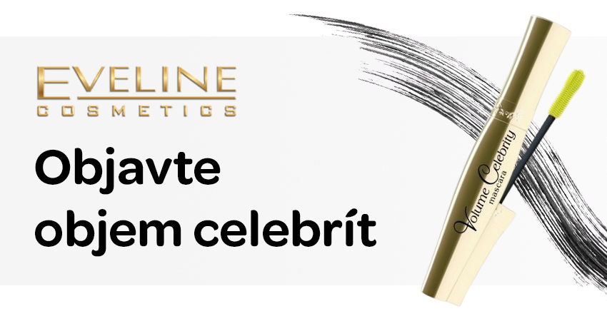 Eveline, Volume celebrity, řasenka pro husté řasy, z přírodních složek, neslepuje