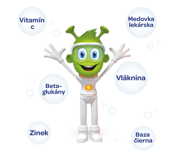 Akutní podpora imunity, černý bez, meduňka lékařská, vitamín c, zínek