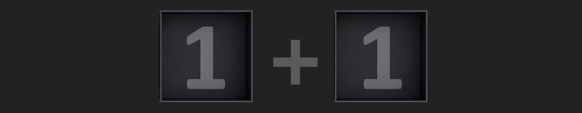 1+1