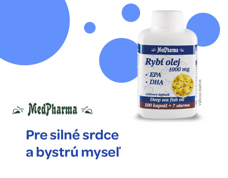 MedPharma Rybí olej 1000mg - EPA + DHA 100+7cps zadarmo, banner