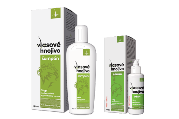 vlasové hnojivo šampón a sérum