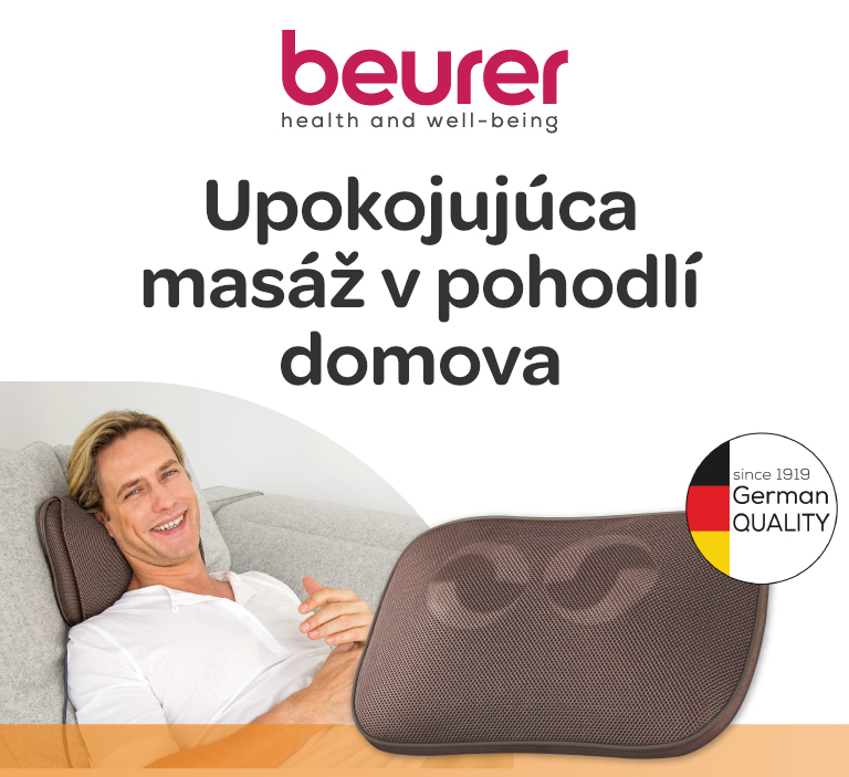 Masážní polštářek, BAURER, MG 147, Shiatsu masáž, funkce zahřívání, masáž zad, nohou, šíje