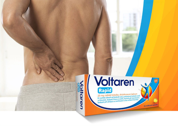 Voltaren na bolest zad, proti bolesti kloubů a svalů