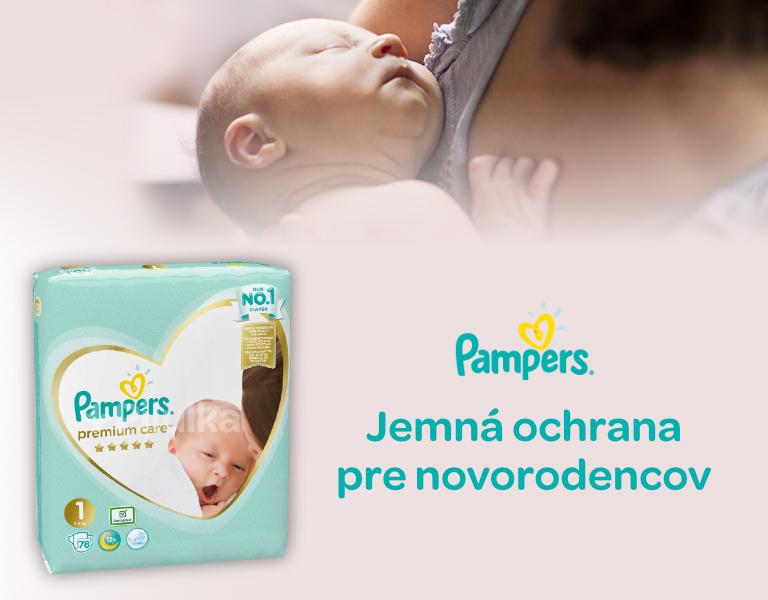 Pampers Premium Care S1 78ks, 2-5kg