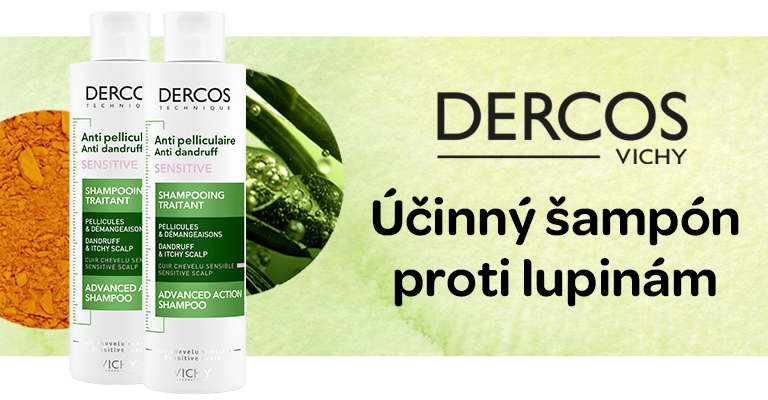 vichy, šampón, lupiny