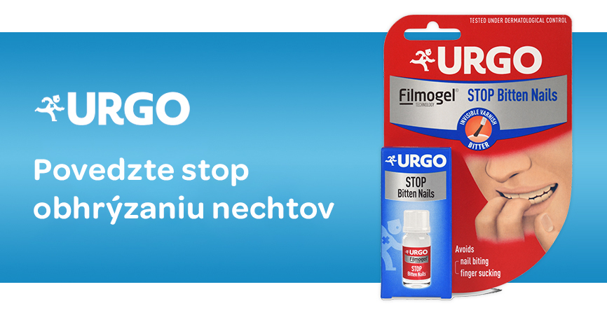 URGO STOP, obhrýzaniu nechtov, priesvitný horký lak, filmogel