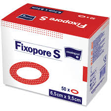 Obrázok Fixopore S 5cm x 7,2cm, sterilná náplasť s absorpčným vankúšikom, 100 ks