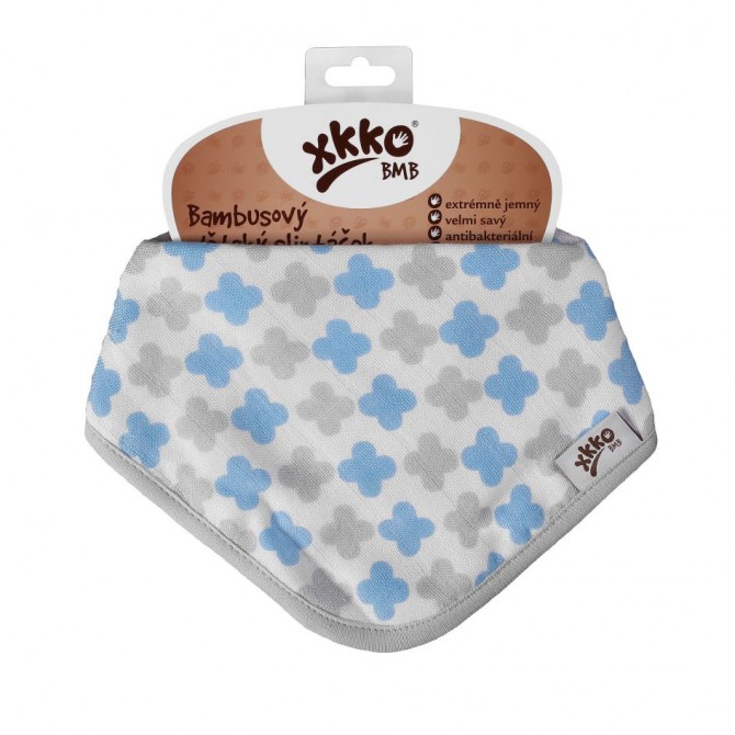 Obrázok XKKO - BMB  Slintáčik Scandinavian Baby Blue Cross (1ks)