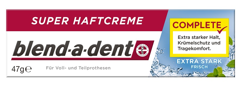 Obrázok blend-a-dent EX.MILD MINT/EXTRA STARK ORIGINAL Duo pack (super fixačný dentálny krém) 2x47 g