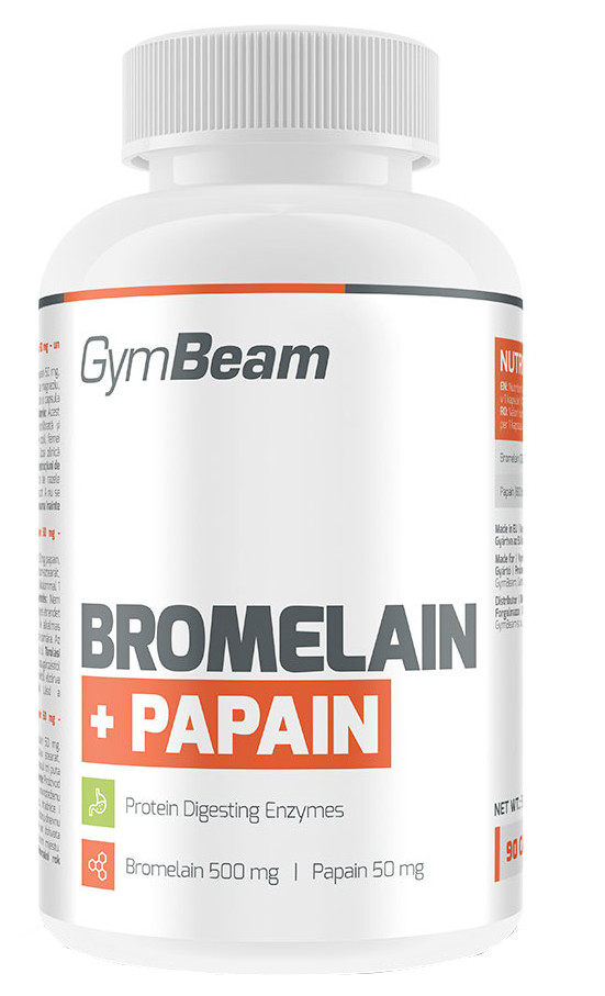 Obrázok GymBeam Bromelain Papain 90 kaps