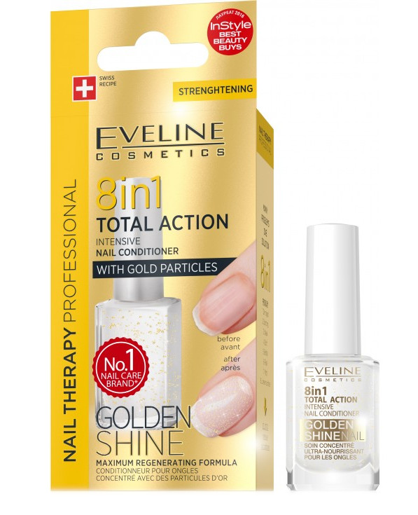 Obrázok Eveline Cosmetics Nail Therapy Professional kondicionér na nechty 8 v 1  12 ml