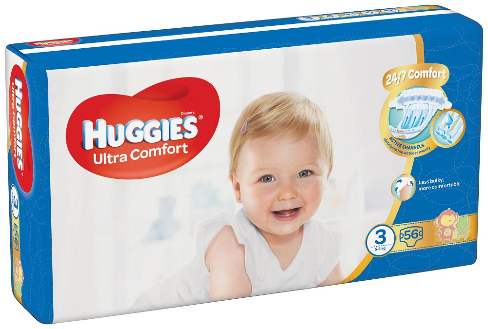 Obrázok HUGGIES Ultra Comfort Jumbo vel. 3 (56 ks) (5029053567853)