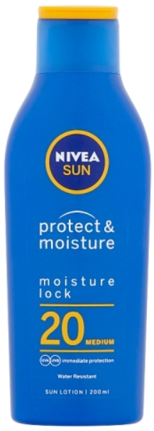 Obrázok NIVEA Sun Moisturising Sun Lotion SPF20 Kozmetika na opaľovanie 200ml