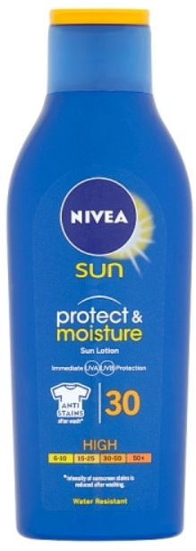 Obrázok NIVEA Sun Protect & Moisture Sun Lotion SPF30 Kozmetika na opaľovanie 200ml