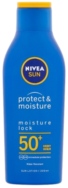 Obrázok NIVEA Sun Protect & Moisture Sun Lotion SPF50+ Kozmetika na opaľovanie 200ml