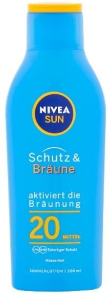 Obrázok NIVEA Sun Protect & Bronze Sun Lotion SPF20 Kozmetika na opaľovanie 200ml