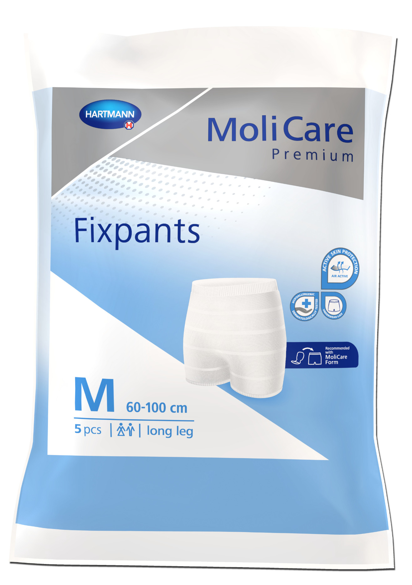 Obrázok MoliCare Premium Fixpants long leg M fixačné nohavičky (60-100 cm) 5 ks