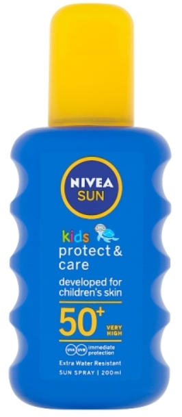 Obrázok NIVEA Sun Kids Coloured Sun Spray SPF50+ Kozmetika na opaľovanie 200ml