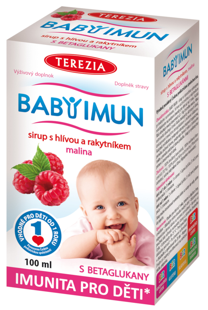 Obrázok TEREZIA BABY IMUN sirup s hlivou a rakytníkom