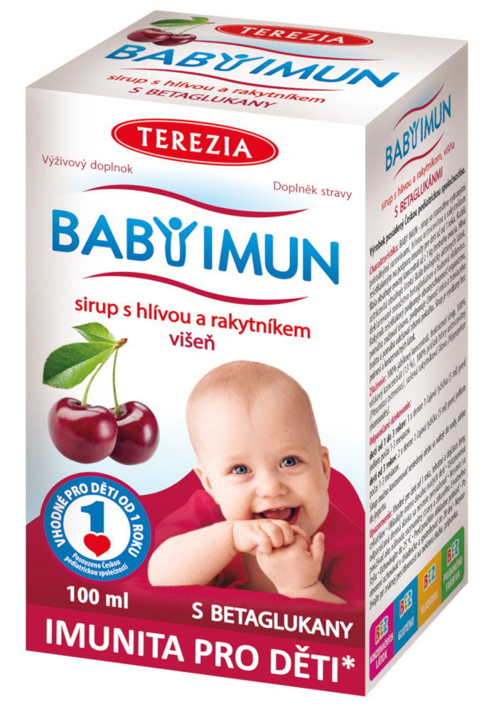 Obrázok TEREZIA BABY IMUN sirup s hlivou a rakytníkom