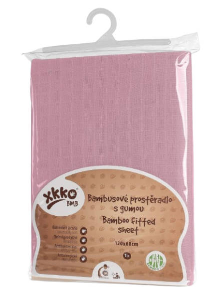 Obrázok XKKO BMB Plachta s gumou Baby Pink 60x120