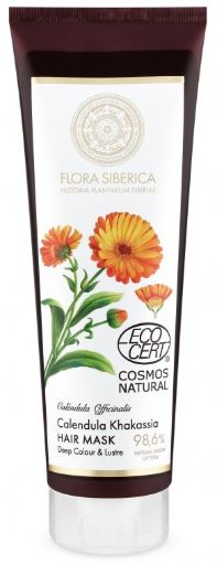 Obrázok Natura Siberica Flora Siberica Calendula Khakassia hydratačná maska  pre farbené vlasy 200 ml