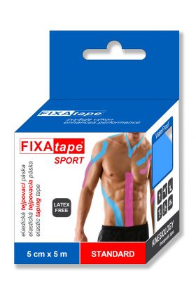 Obrázok FIXAtape SPORT STANDARD KINESIOLOGY elastická tejpovacia páska telová, 5 cm x 5 m 1x1 ks