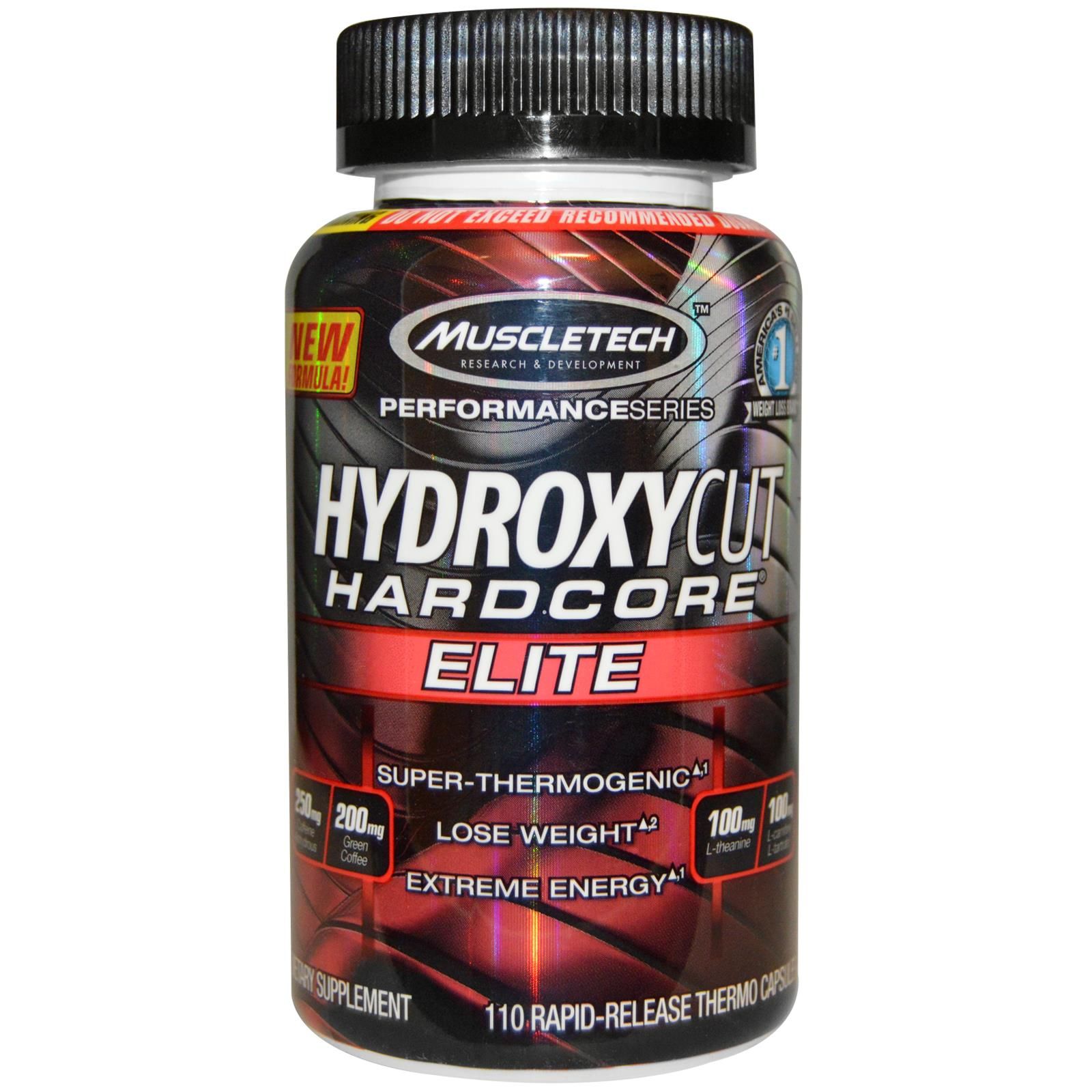 Obrázok MUSCLETECH Hydroxycut Hardcore Elite 110 tabliet