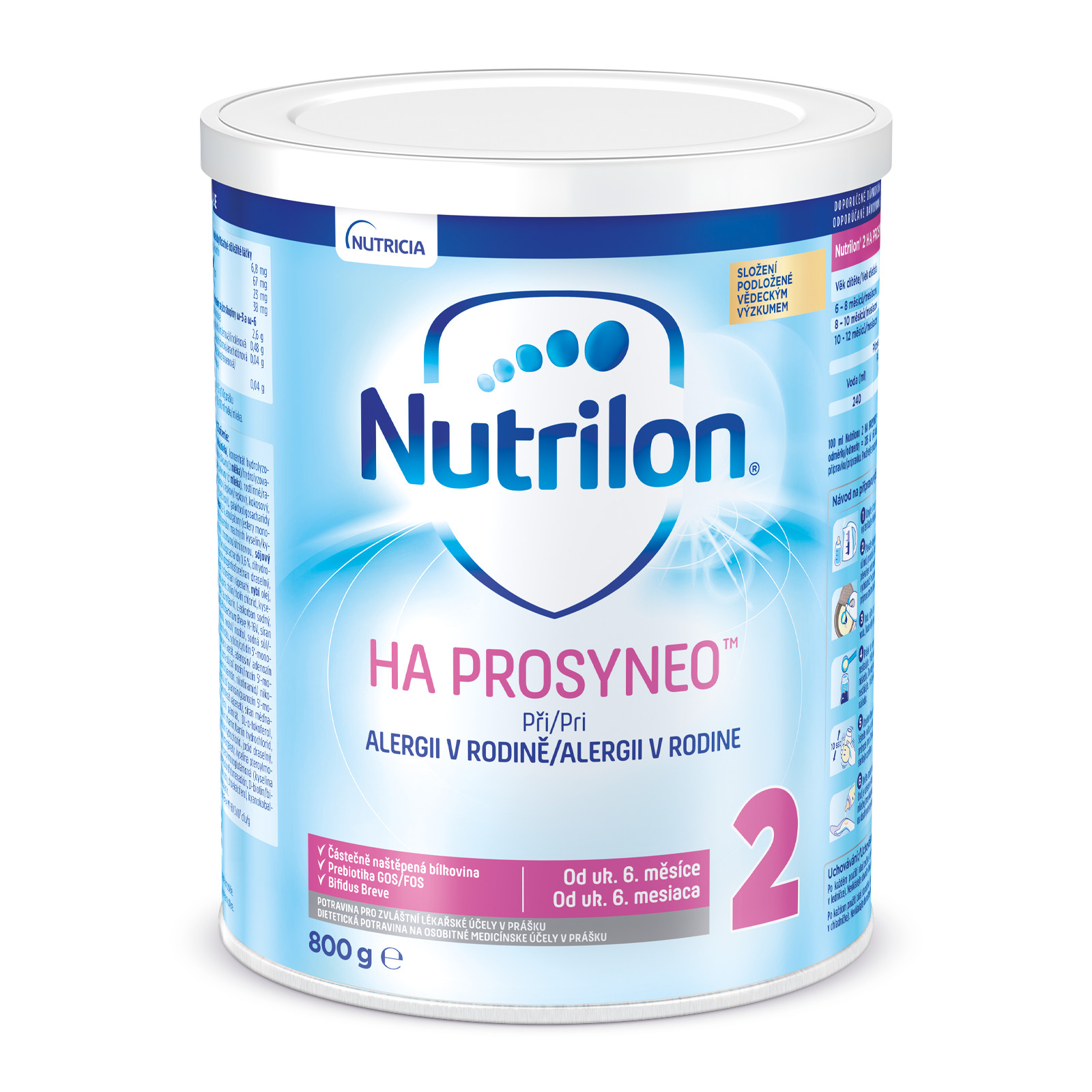 Obrázok Nutrilon 2 HA PROSYNEO (inov.2019), plv (od ukonč. 6. mesiaca) 1x800 g