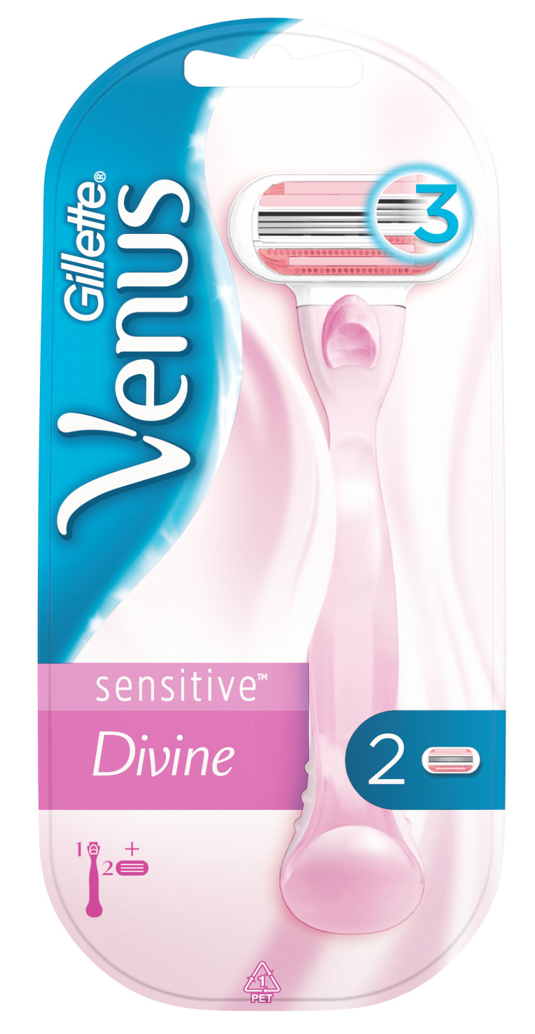 Obrázok GILLETTE Venus Sensitive Divine strojek + hlavice 2 ks (7702018495108)