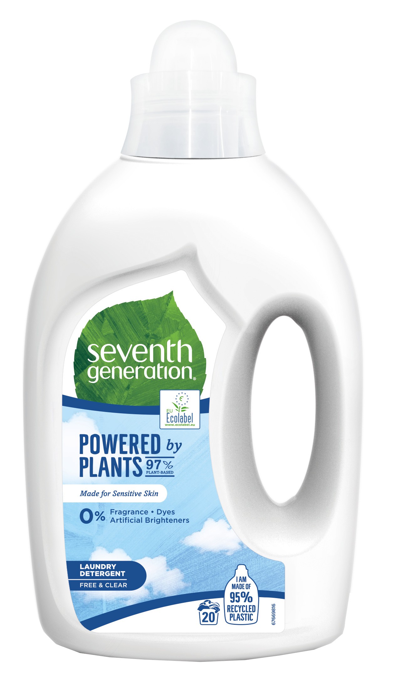 Obrázok SEVENTH GENERATION Free&Clear 1 l (20 praní) (8717163714805)