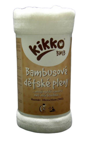 Obrázok XKKO - Bambusové obrúsky 30x30 Natural (9 ks)