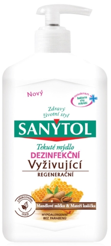 Obrázok SANYTOL Dezinfekční mýdlo vyživující 250 ml (3045206501408)