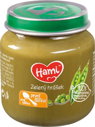 Obrázok Hami príkrm zelený hrášok 125 g (8590340156885)