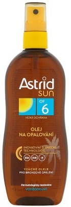 Obrázok ASTRID SUN Olej na opaľovanie SPF 6 200 ml (8592297000464)